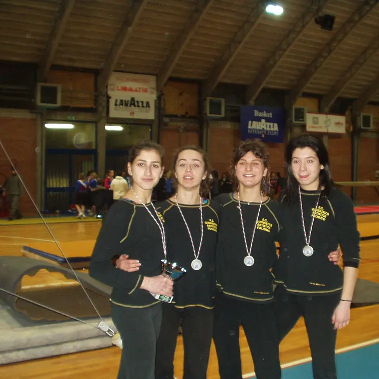 Premiazione delle atlete dell'A.S.D. Ginnastica Artistica Foligno