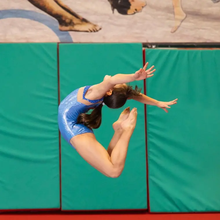 Allenamento di ginnastica artistica all'A.S.D. Ginnastica Artistica Foligno