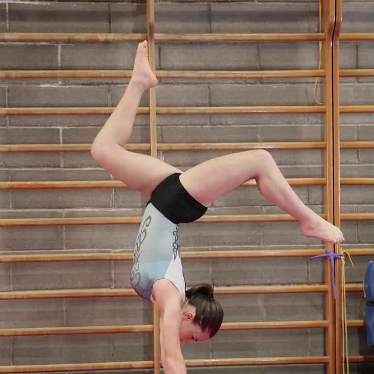 Allenamento di ginnastica artistica all'A.S.D. Ginnastica Artistica Foligno