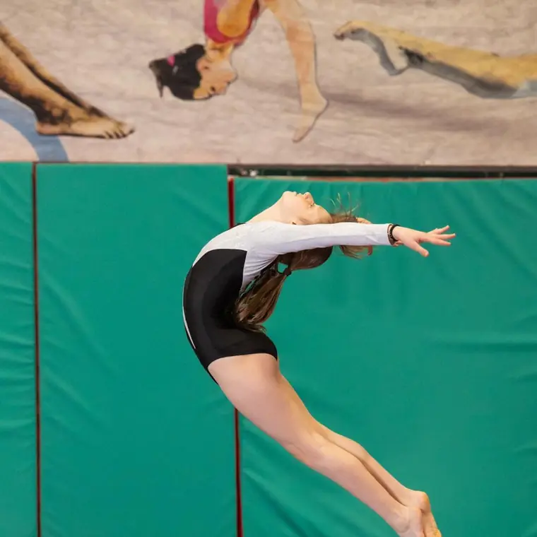 Allenamento di ginnastica artistica all'A.S.D. Ginnastica Artistica Foligno