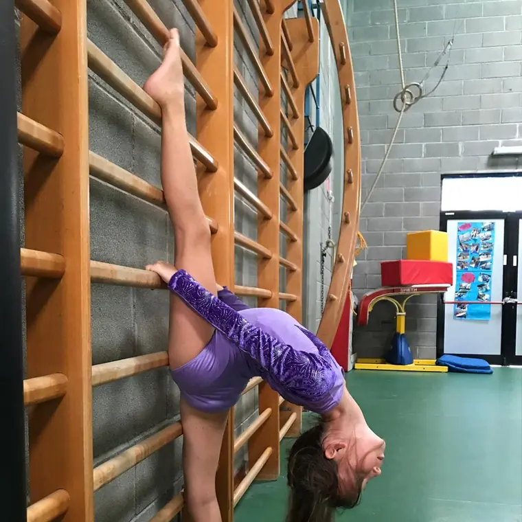 Allenamento di ginnastica artistica all'A.S.D. Ginnastica Artistica Foligno