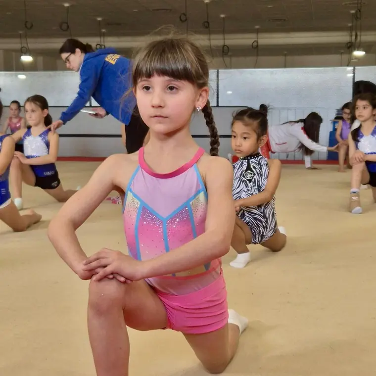 Allenamento di ginnastica artistica all'A.S.D. Ginnastica Artistica Foligno